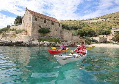 Expedition in Dubovica bay on Hvar island; multi-day kayaking tour