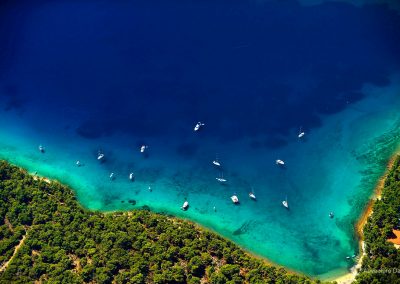Croatian coast line of the Adriatic is 1777km long. Average summer temperatures of the sea are between 23 and 28 C.