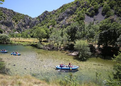 Crystal clear waters of Zrmanja river
