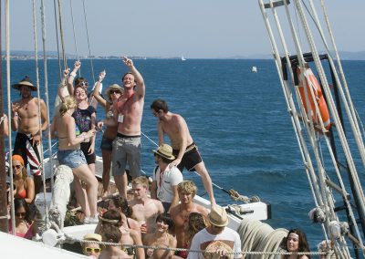 Sailing party on Hvar island