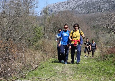 Holiday activity in Dalmatian inland; hiking tour