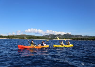 Hvar island kayaking tour, double sit-on-top kayaks