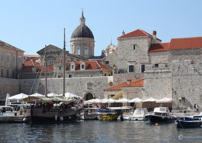 Dubrovnik old harbour - view from a kayaking tour