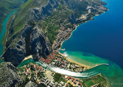 Split Outdoors - Mouth of Cetina river and Omiš town.
