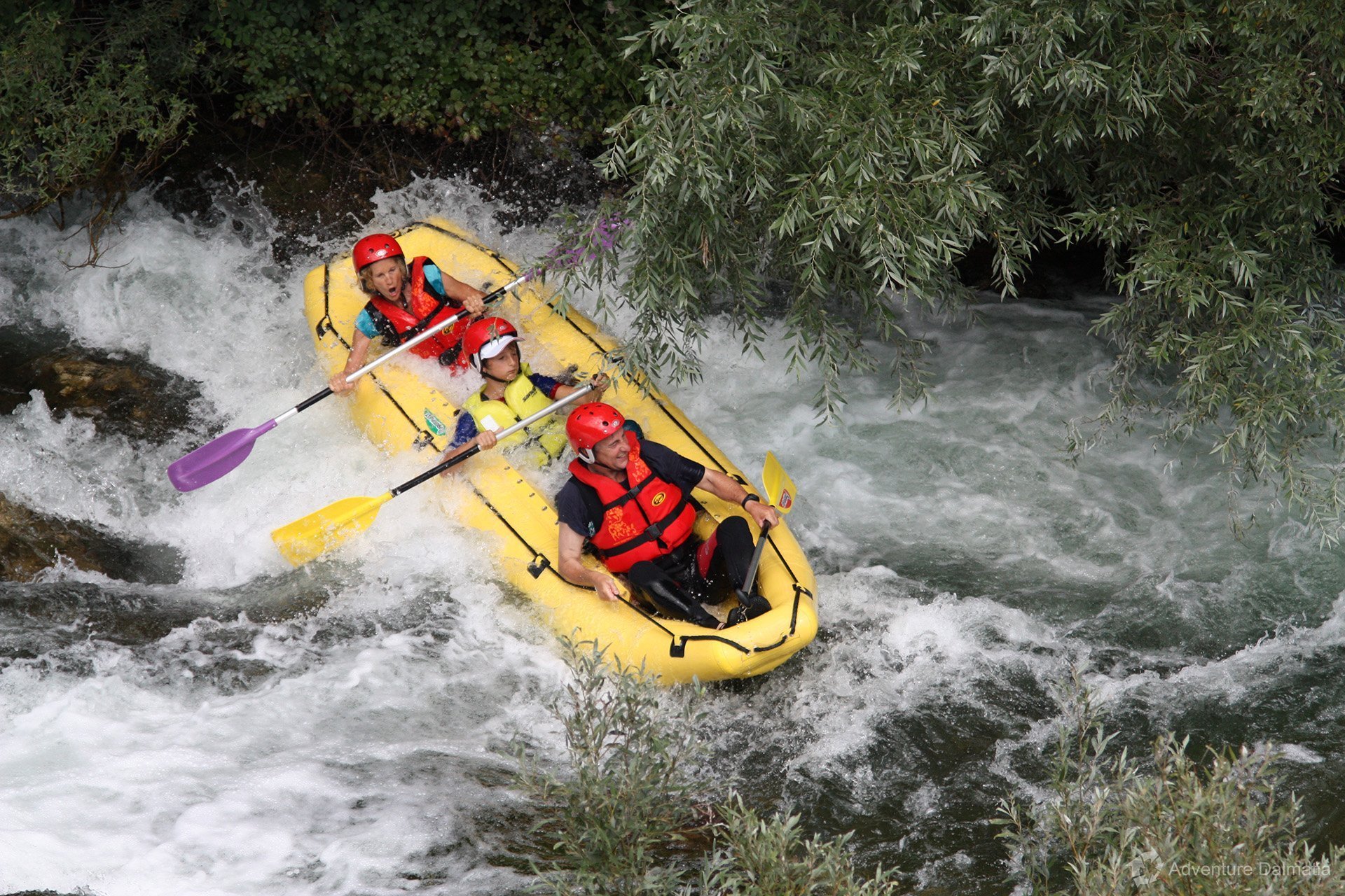 White water rapids on Cetina river