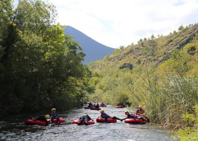Relaxed tubing on Cetina river near Split