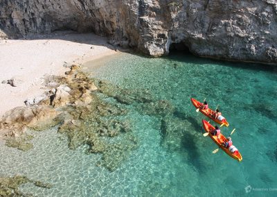 Betina cave - swimming & snorkeling break on a sea kayaking tour is reachable only from the sea