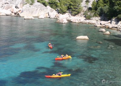 Adriatic sea kayaking, Hvar island