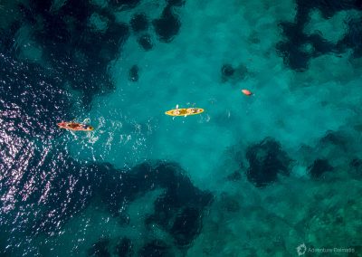 Turquoise water - kayaking on Hvar island