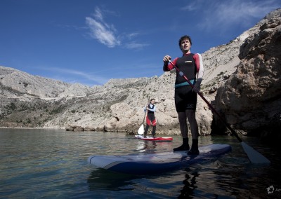 Standing tall and proud - stand up paddling tour in Brela near Makarska